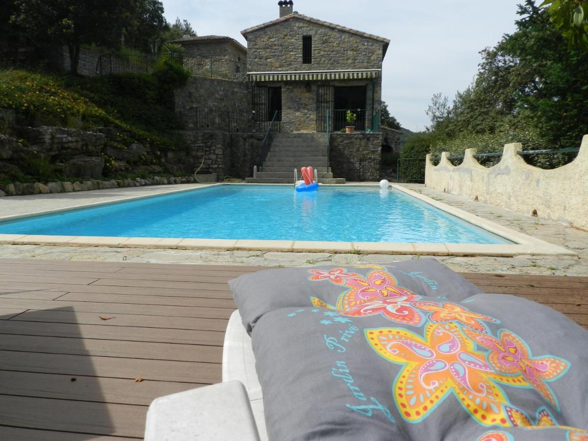 Chambre Cevennes: Piscine, Lamas, Riviere Cros  ภายนอก รูปภาพ